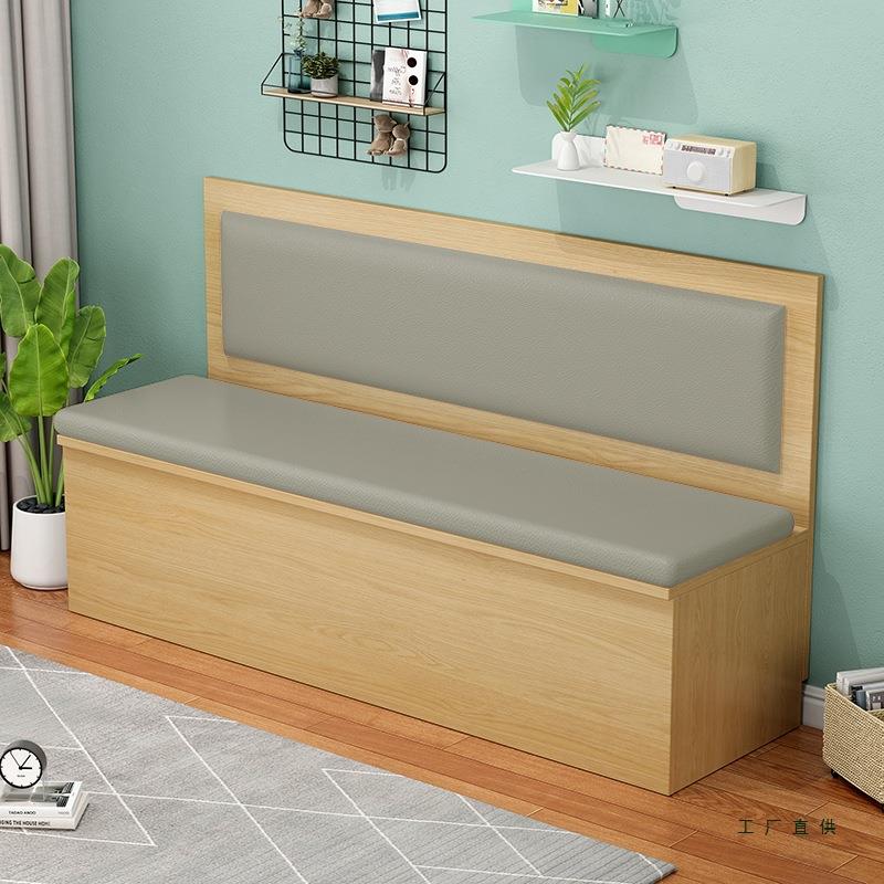 卡座餐桌椅家用小户型客厅靠墙储物柜组合定制软包餐厅实木沙发