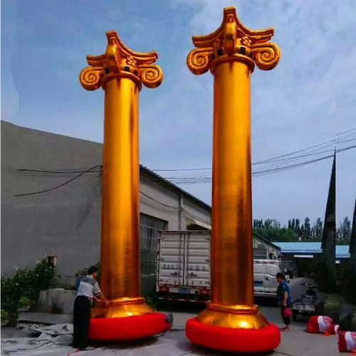 现货婚庆充气立体盘龙柱6/8米