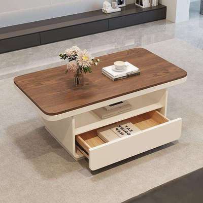 现代长方形古风简约岩板茶几家用客厅轻奢小户型组合茶桌极简