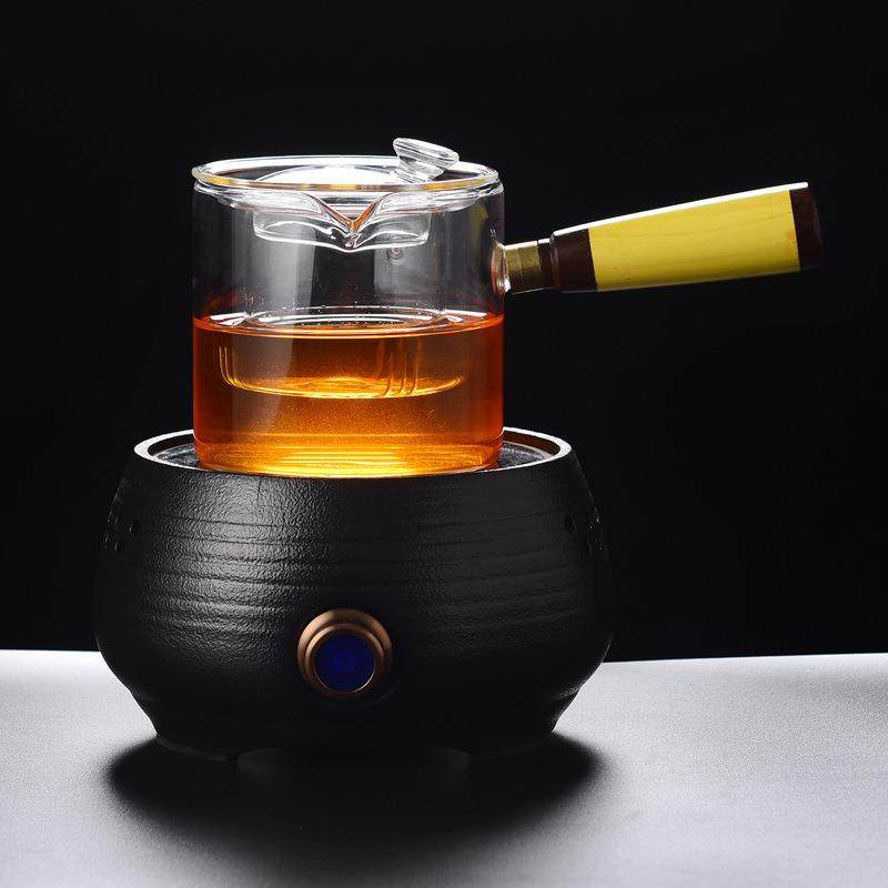 帝依电器陶瓷电陶炉茶炉黑陶粗陶玻璃煮茶器大号烧水壶蒸茶器茶艺