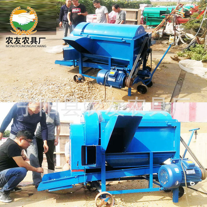 90型大豆脱粒机7.5KW电动稻麦脱粒机青海藜麦脱粒机