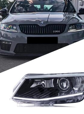 适用于15-18款新明锐大灯总成改装高配led日行灯双光透镜氙气大灯