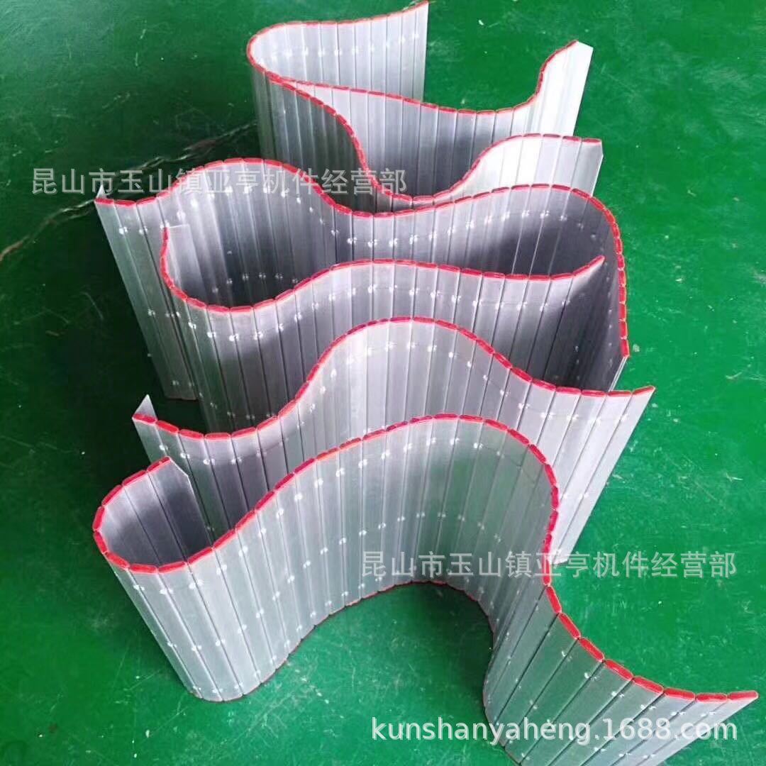批量供应 机床铝型材防护帘自动伸缩卷帘盒防护罩可来图制做