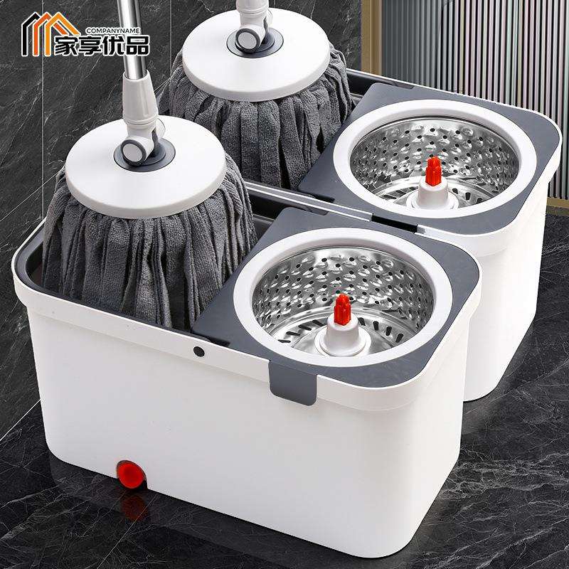 桶家用吸水旋转拖把墩布免神器拖地板懒人一拖加厚拖布净手洗加大