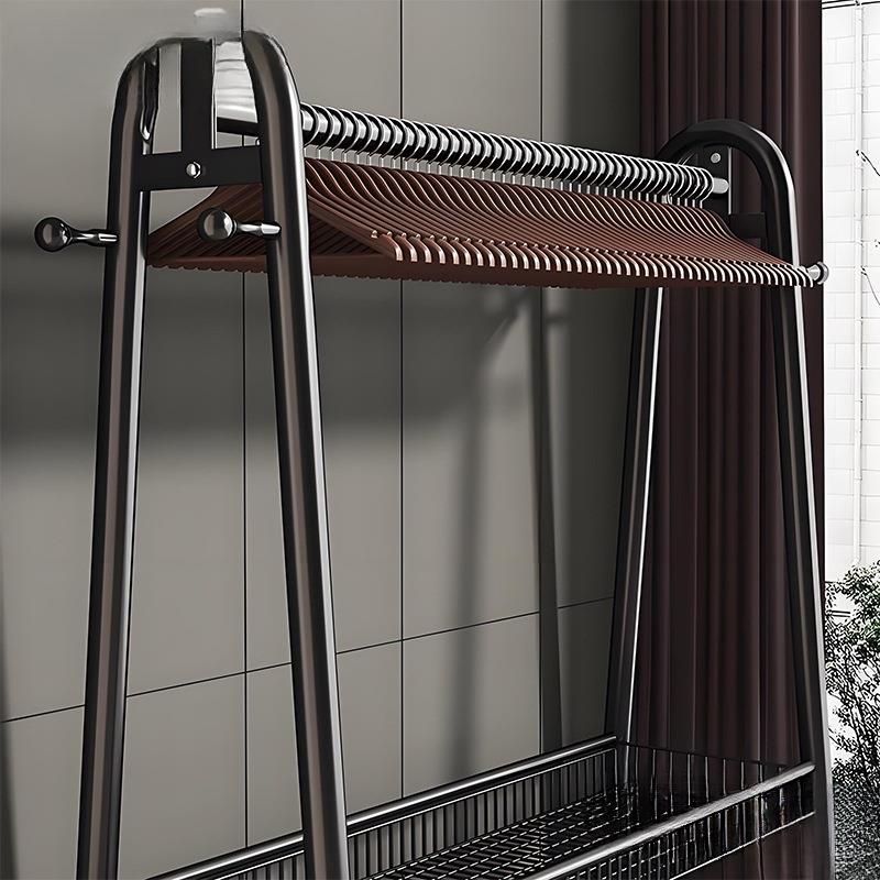 衣架落地卧室家用室内房间晾挂衣架子可移动衣服收纳架简易衣帽架