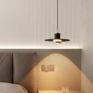 全光谱护眼床头吊灯轻奢设计创意飞碟垂线灯餐厅吧台卧室床头沙发