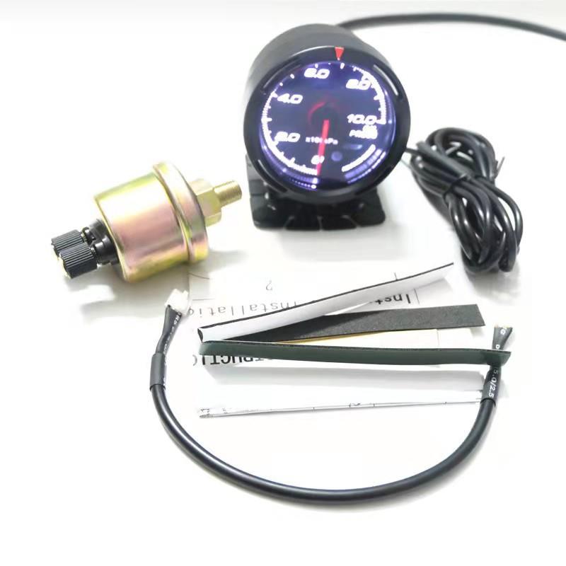 汽车改装15彩赛车仪表涡轮真空电压水温油温油压转速表