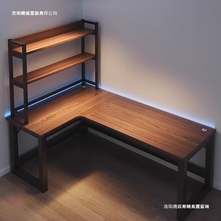 转角电脑桌L型台式家用电竞桌书桌书架卧室学习桌办公桌椅游戏桌