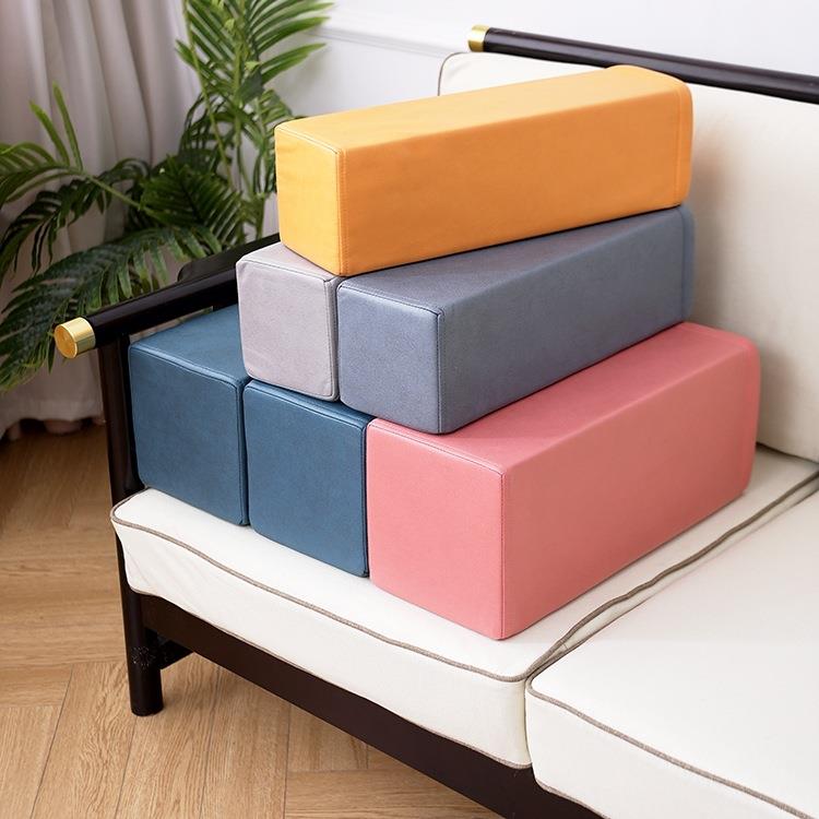 沙发扶手枕方形枕头靠垫长方形靠枕海绵垫块软包床头靠背抱枕客J^