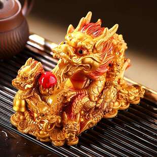 龙年茶宠变色小摆件高端生肖可养招财茶玩茶桌茶台茶盘茶具配件