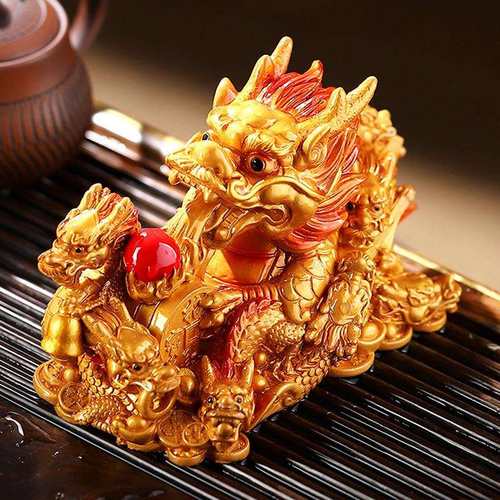 龙年茶宠变色小摆件高端生肖可养招财茶玩茶桌茶台茶盘茶具配件