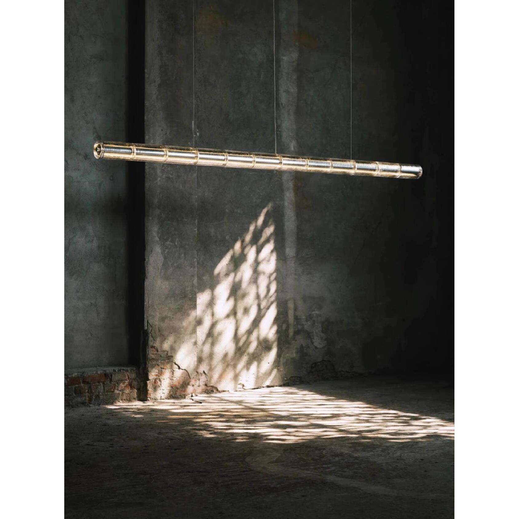 意大利设计师flos长条餐厅水晶吊灯极简书房茶室吧台感应玻璃吊灯