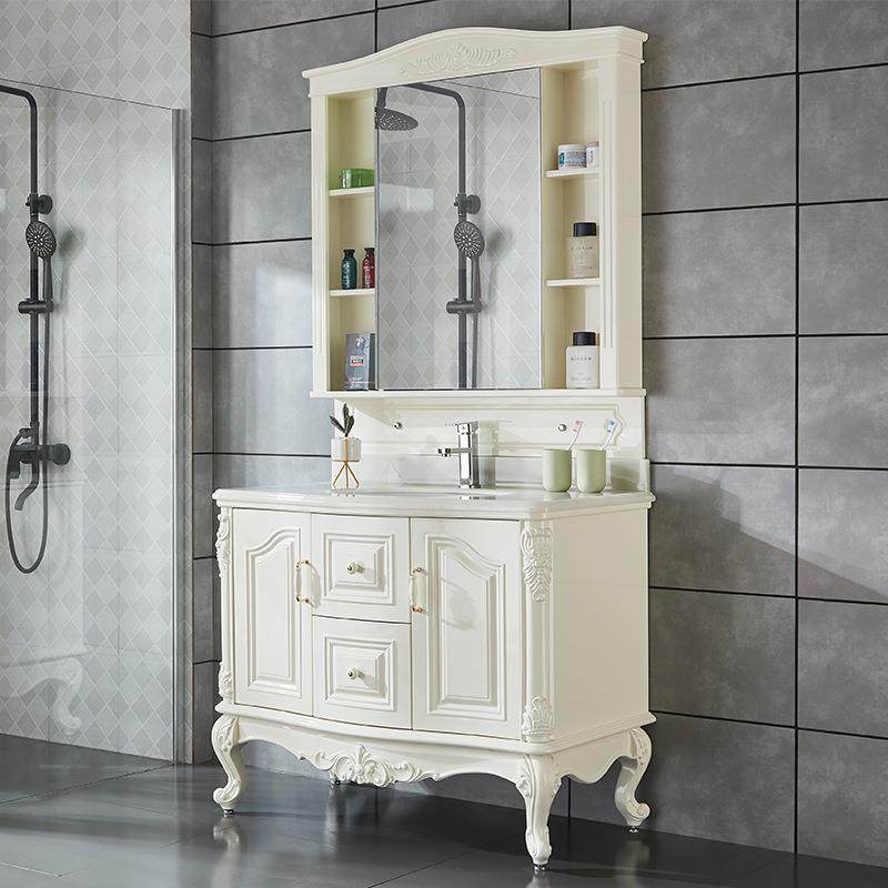 2019新款浴室柜现代简约风实木家居柜洗漱专用洗手台