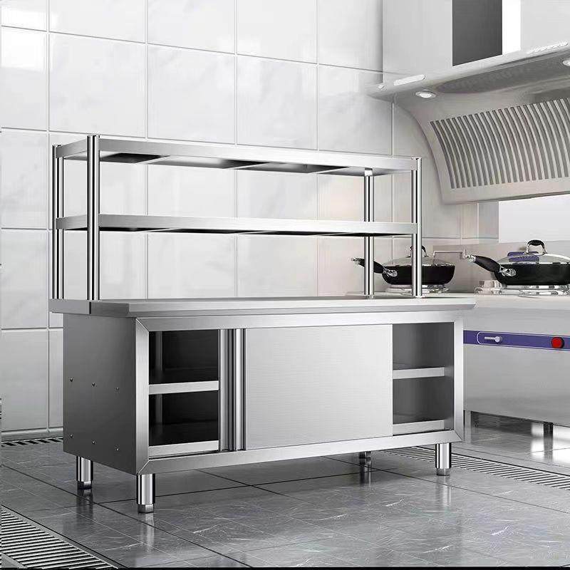 304不锈钢工作台厨房橱柜商用餐饮店桌子家用操作台推拉门置物架,畜牧/养殖物资,畜牧/养殖器械,淘宝优惠券,粉丝福利购,淘宝优惠卷