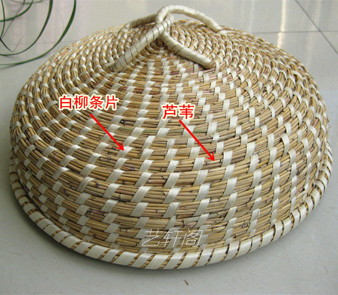 手工芦苇蒸笼盖铁锅铝锅多种电饭锅大蒸锅家用草帽草锅盖