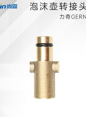 力奇GERNI压洗车水枪纯铜配件 压打泡沫壶转接头PA壶连接件S9