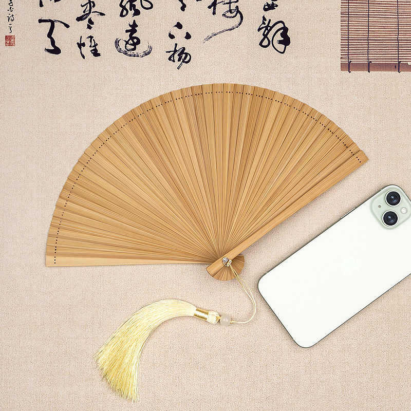 全竹小扇子折扇礼品扇工艺扇子竹制素面夏季折扇中古典扇子