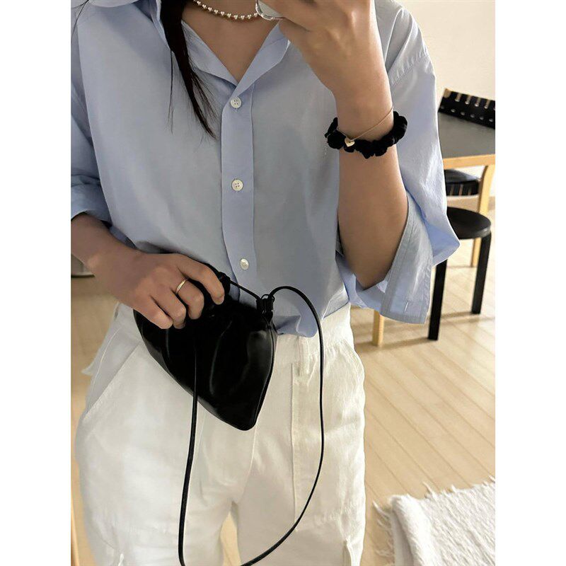 韩国小众设计腋下包云朵包单肩慵懒风潮流行高级感洋气女款斜挎包