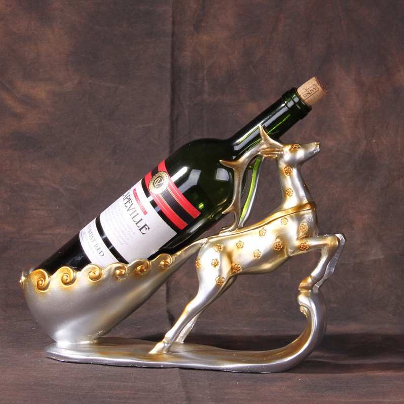 现代酒柜装饰品 餐桌餐边柜摆件 新家居饰品 创意圣诞麋鹿红酒架,家居饰品,装饰摆件,淘宝优惠券,粉丝福利购,淘宝优惠卷