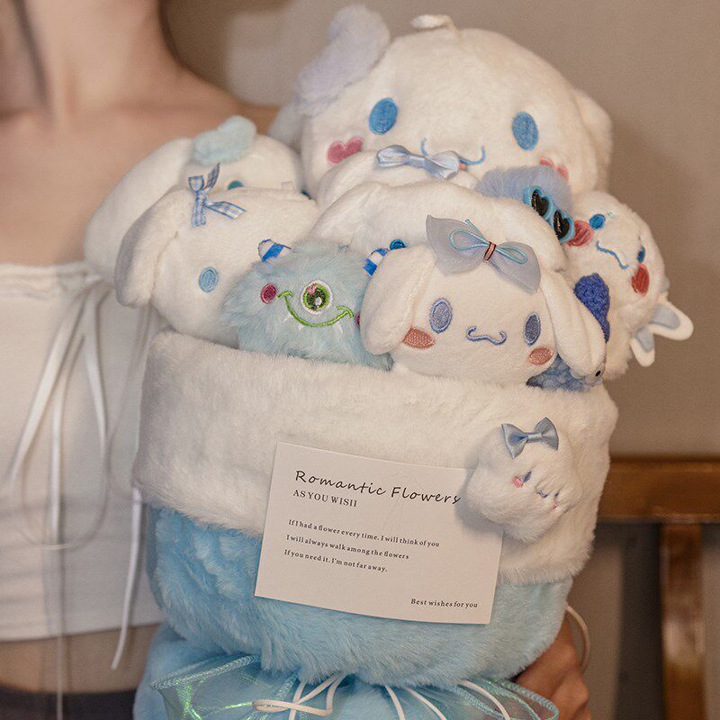 玉桂狗草莓熊玩偶花束公仔娃娃生日礼物送M女生闺蜜小朋友女孩儿