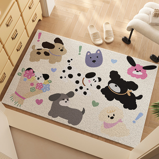 卡通脚垫a入户门口防滑地垫丝圈地毯门垫进门家用玄关门外耐脏垫