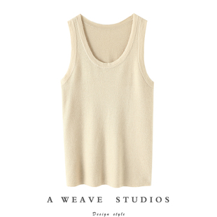 太舒服了殿堂级精纺小背心纯喀什米尔羊毛背心女纯羊W绒毛衣吊