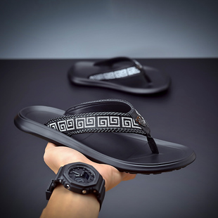 时尚 拖鞋 外v穿防水防滑耐磨拖鞋 2025新款 百搭Z软底人字拖 男潮夏季