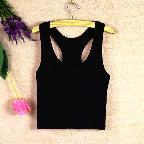 短款新疆纯棉打j底衫春装吊带背心女夏季裹胸紧身露脐高腰半截工