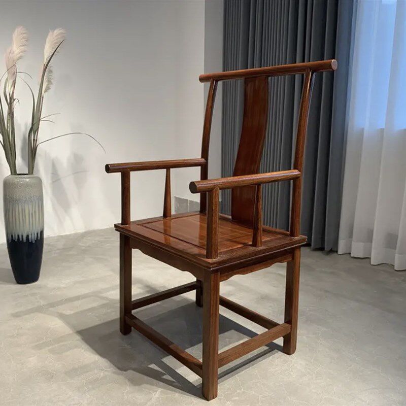 奥坎实木圈椅官帽椅禅椅休闲椅茶椅椅围椅新品