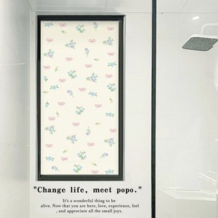 风浴室窗户磨砂玻璃纸防窥透光级感遮光窗