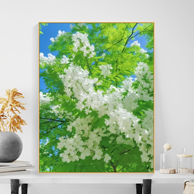 花卉diy数字油画手工填充填色油彩画手绘涂色客厅丙烯装饰画减压图片