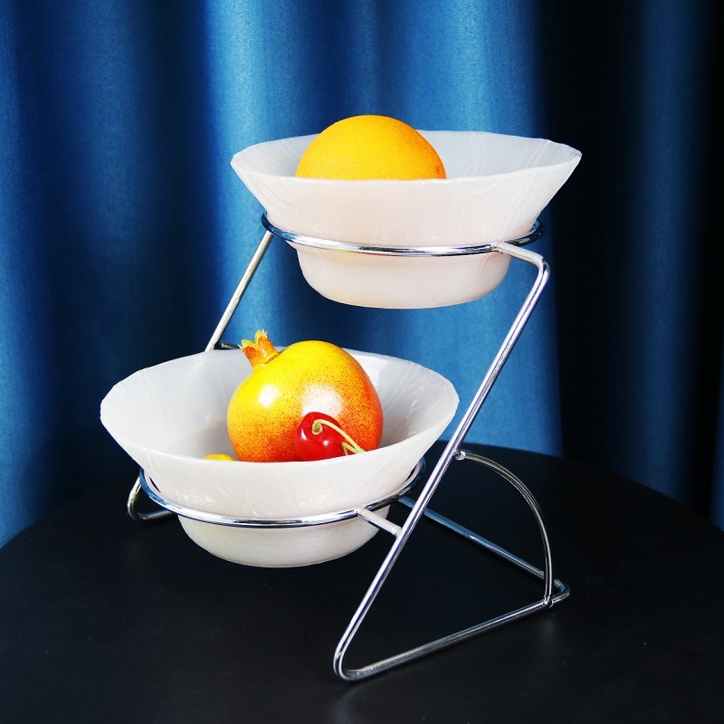 早餐店仿玉玻璃自助餐小菜多层架水果沙拉碗冷餐凉菜盘小料蘸料碗