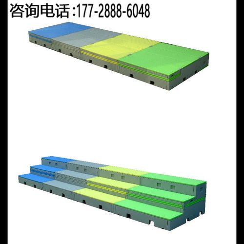 学校新款翻转折叠阶学校音乐教室三层舞台E塑料合唱台阶