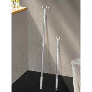 撑衣杆晾衣杆叉丫伸缩宿舍铝杆叉头加长挑挂取衣叉杆晾衣捍