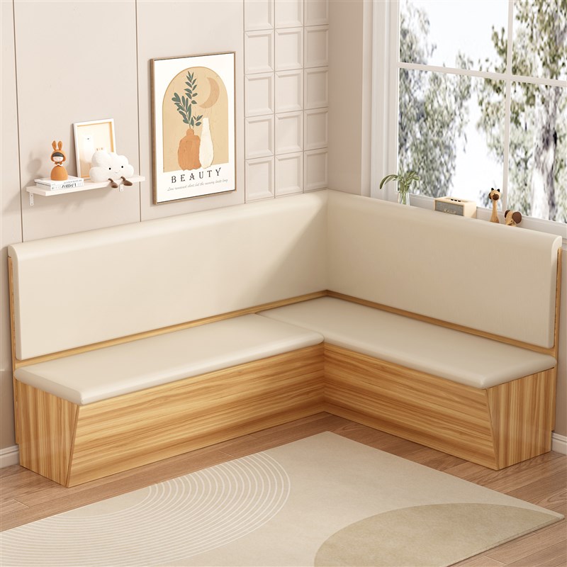 实木软包卡座沙发餐桌商用家用餐厅小户型咖啡甜品奶茶店靠墙定制