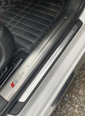 适用奥迪内饰改装A3/A4L/A6L/Q2L/Q3/Q5L/Q7/Q8门槛条迎宾脚踏板