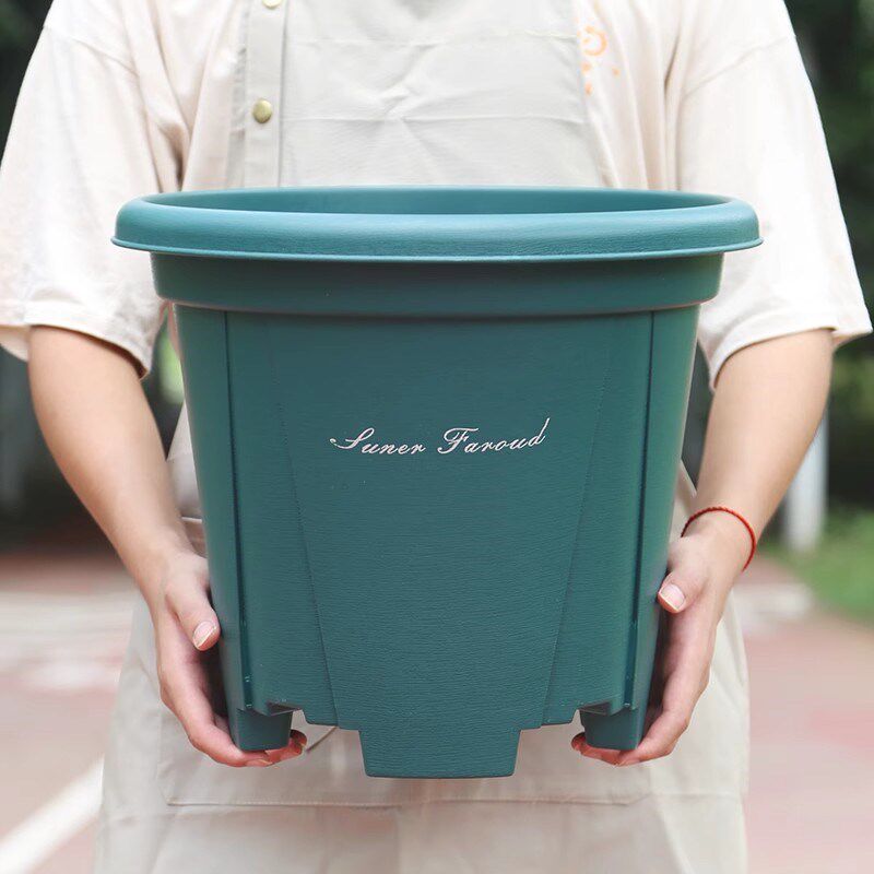 塑料大花盆加厚加大号40cm口径青山控根盆庭院月季铁线莲果树花盆