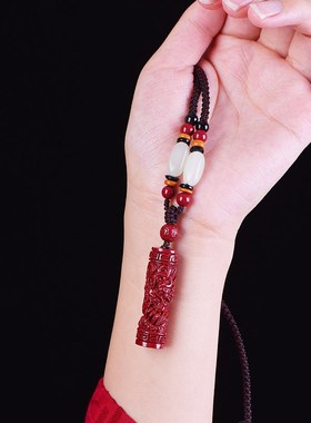 朱砂空心瓶子可打开本命年十二生肖吊坠本命龙年牛羊狗男女款项链