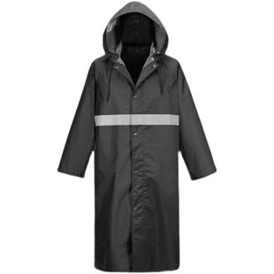 男全身防暴雨x防水服户外衣徒步加厚带袖 雨衣长款 雨披防雨服