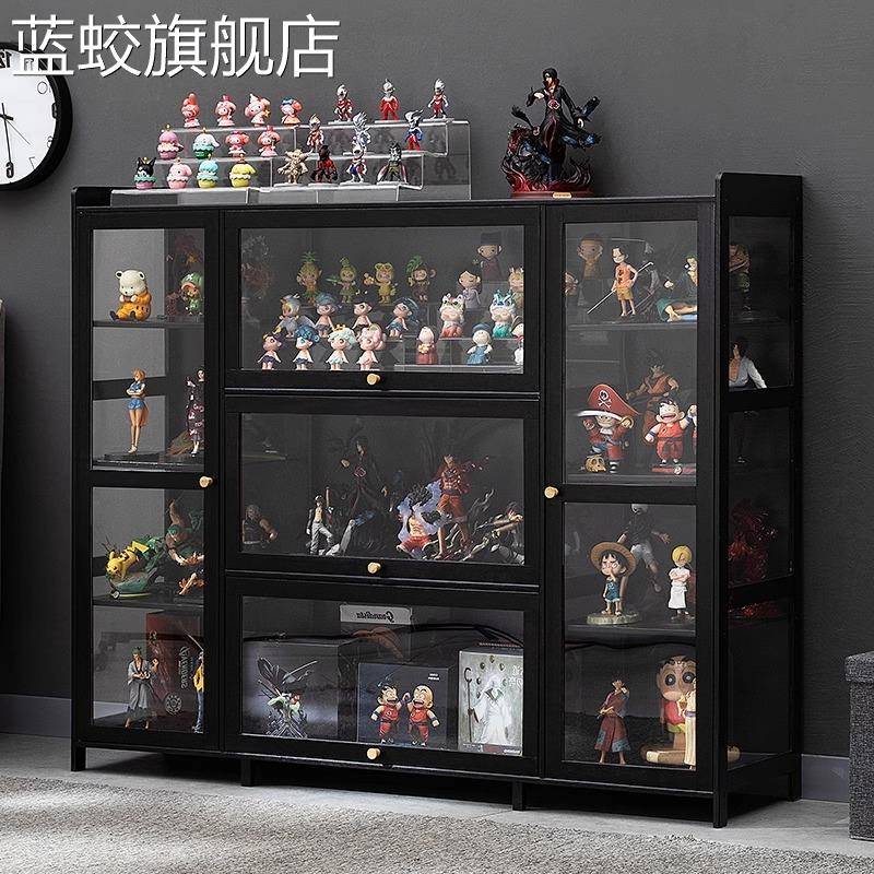 蓝蛟手办展示柜乐高亚克力展示架非玻璃产品陈列柜子模型玩具烟柜货架