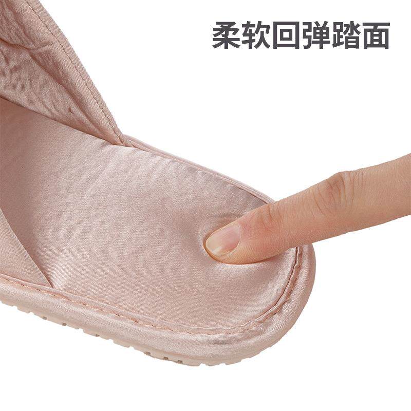 绸缎拖鞋女夏新款厂家现货色丁布居家用凉拖鞋四季通用结婚鞋
