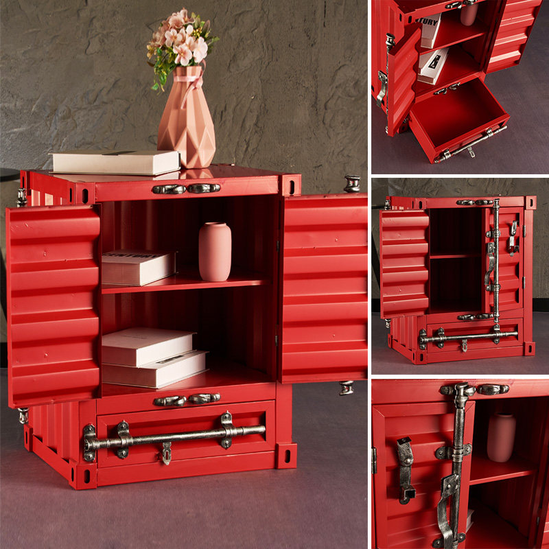 集装箱摆件工业风铁艺床头柜储物箱橱窗酒吧陈P列品服装店摄影道,家居饰品,落地摆件,淘宝优惠券,粉丝福利购,淘宝优惠卷