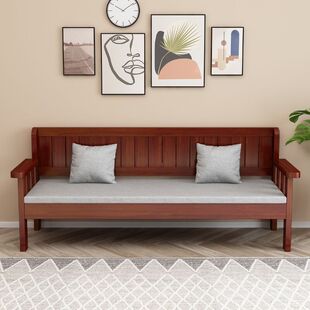 实木沙发现代简约小户型欧式阳y台卧室客厅三人四人靠背长椅沙发