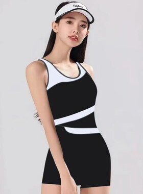泳衣女连体202k5新款保守平角大码遮肚显瘦游泳馆竞速温泉泳装