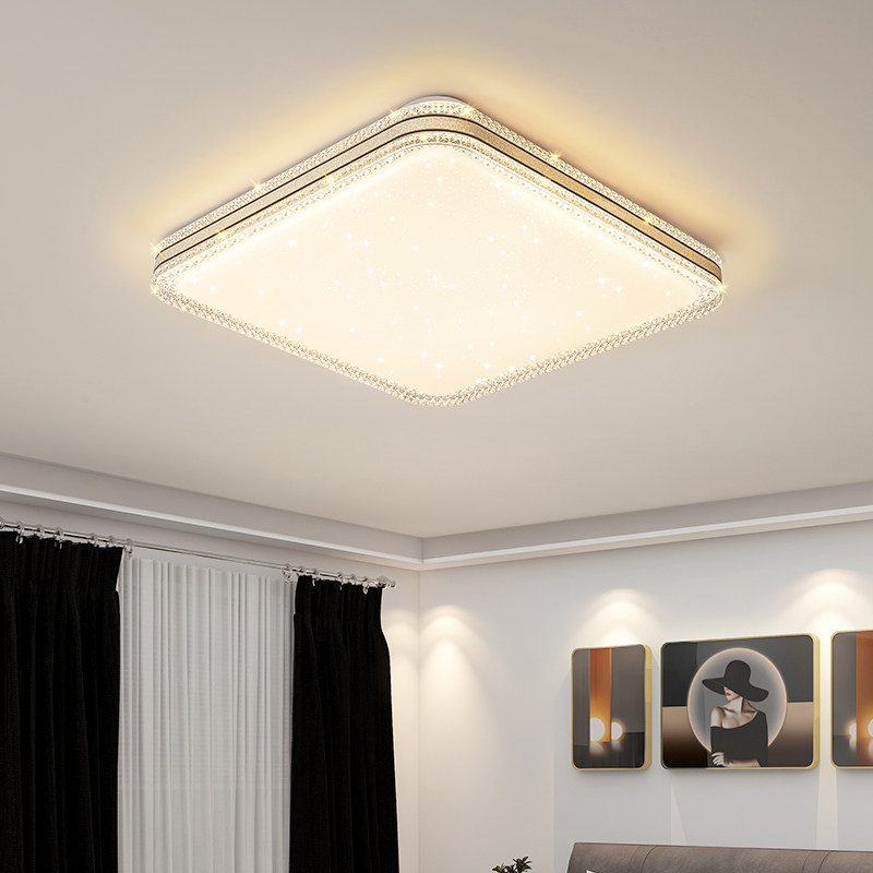 新款202c3年卧室灯LED吸顶灯简约现代方形阳台走廊客厅灯房间灯具