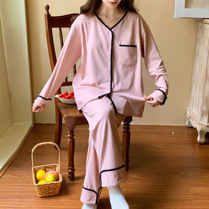 春秋薄绒孕妇睡衣秋冬大码德绒月子服加绒产后哺乳家居服套装冬季
