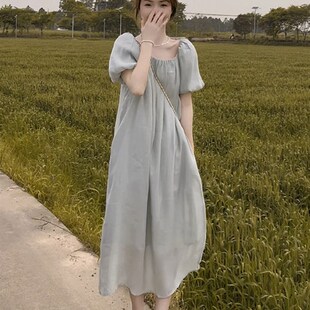 高级感孕妇裙子夏装法式气质温柔风仙女连衣裙夏季孕期妈妈小个子