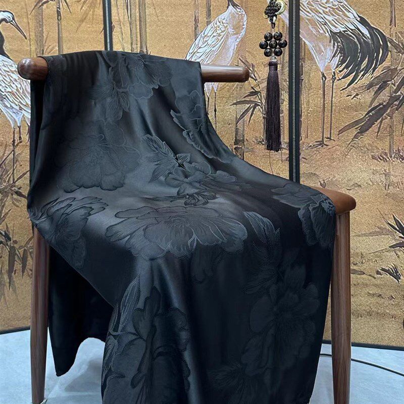 新款秋冬木芙蓉提花面料 新中式长袖外套小衫裤装布料,纺织面料/辅料/配套,丝绸布料,淘宝优惠券,粉丝福利购,淘宝优惠卷