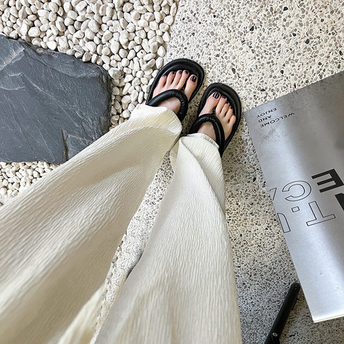 孕妇裤子夏季薄款外穿孕早期休闲打底裤夏装大码宽松阔腿裤女夏款