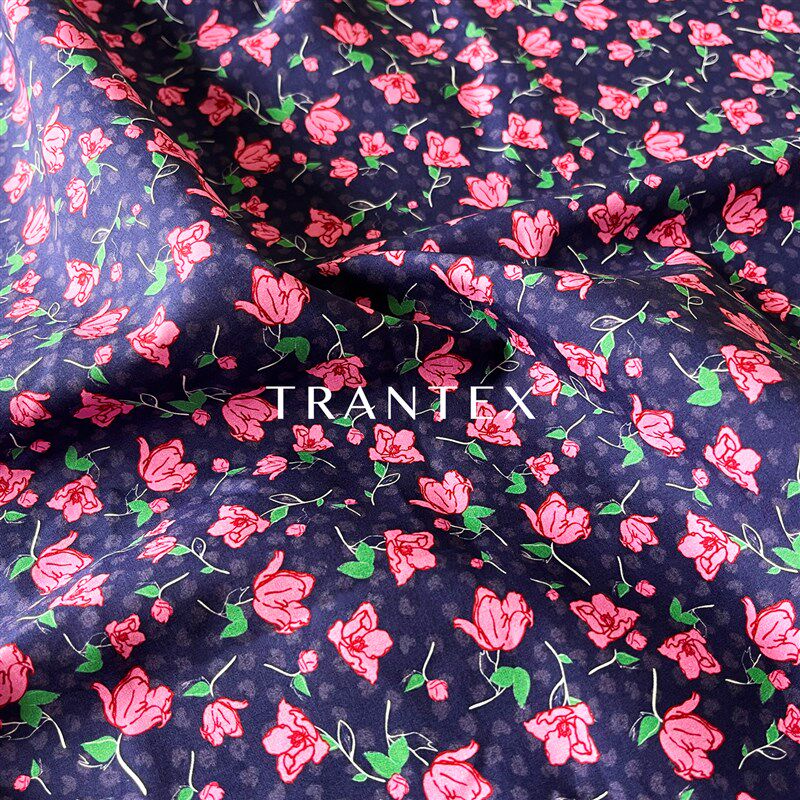 韩风韩版豹纹碎花印花连衣裙衬衣衬衫手J工服装全棉纯棉布布料面